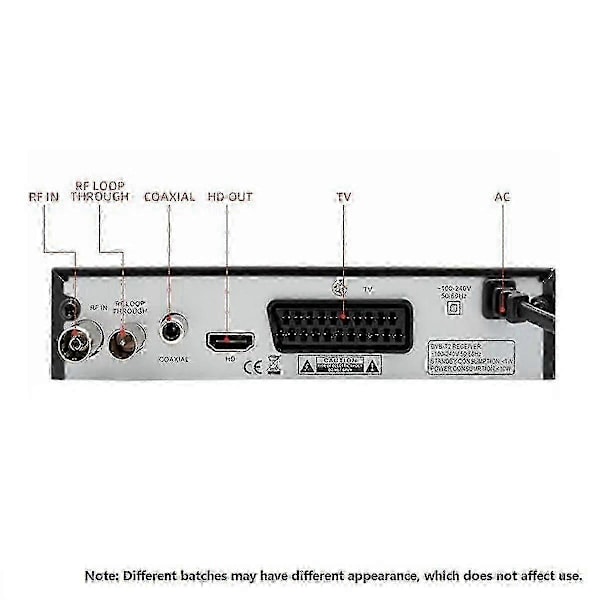 Dvb T2 Hevc 265 Digital TV-mottagare Dvb-t2 265 1080p Hd-avkodare Usb Terrestrial TV-mottagare Epg Set To
