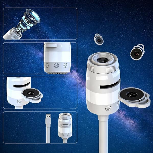 13-i-1 Galaxy Projektor Natlampe, Stjernehimmel LED-lampe til soveværelset