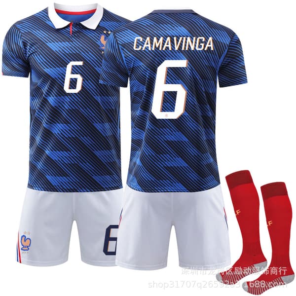 Mbappe 10 Osimhen 9 jalkapallopaita kotipeliasu No size, with socks + protective #18