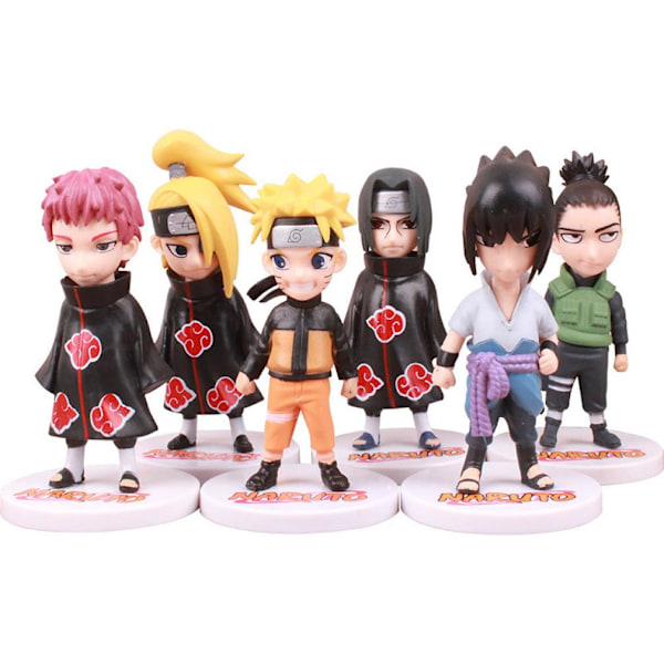 6 stk. Uzumaki Uchiha Itachi Figur Legetøj Anime Samlingsmodel