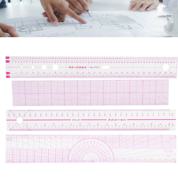 Multifunktionelt sysæt, modedesign illustration lineal tøjmåleværktøj 0.1