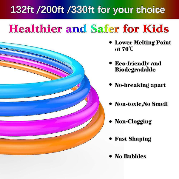 3D Print Pen PCL Filament Refills 1.75mm, Gaver til Børn (61 Meter){F2}