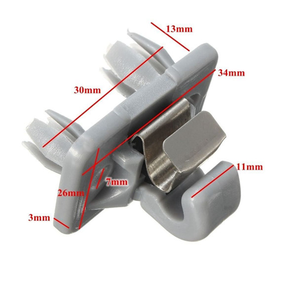 1 stk Solskjerm Krok Brakett for Audi A1 A3 A4 A5 Q3 Q5 Q7