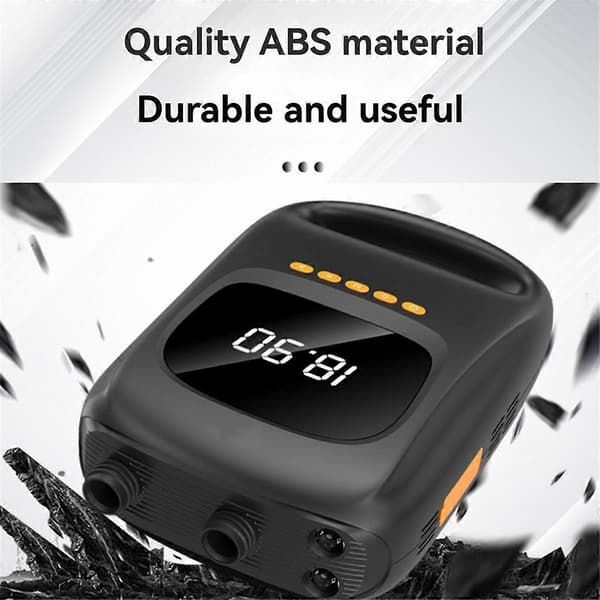 Bärbar Elektrisk SUP Pump 20PSI Uppladdningsbar 7500mAh Luftkompressor Black