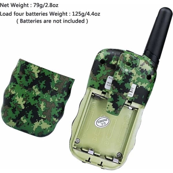 Kamuflasje Walkie Talkie - Lang Rekkevidde 3 km, 2 stk