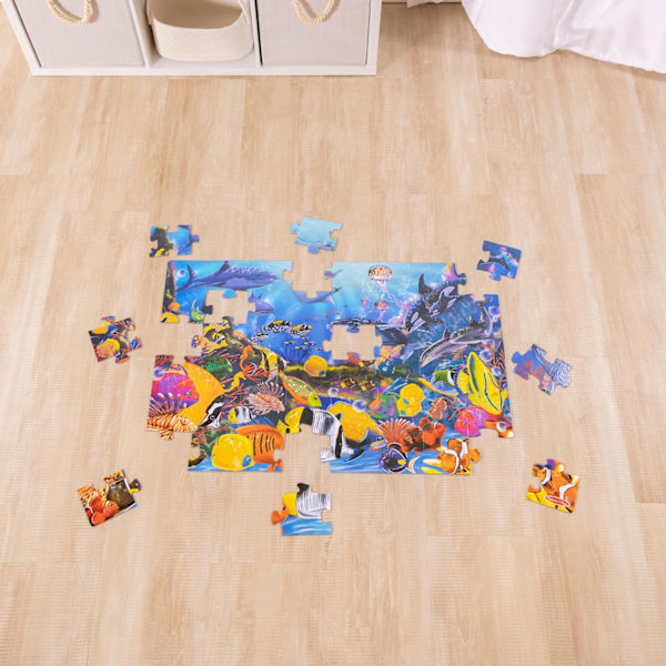 Underwater Ocean Golvpussel (60 delar, 2 x 3 fot)