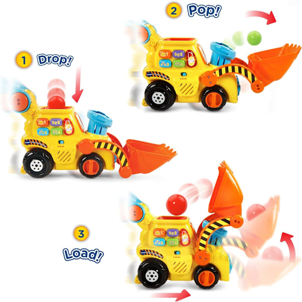 Tryck & Pop Bulldozer, Gul