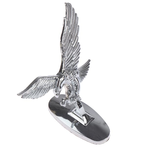 2 stk. Bil Front Cover Krom Motorhjelm Ornament Badge 3D Emblem Engel Sort 2 stk.