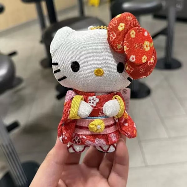 Japanilainen söpö Cardcaptor Sanrio Kuromiya Cinnamon Dog -pehmolelu riipus nuken koriste 10CM Big Red Sakura KT