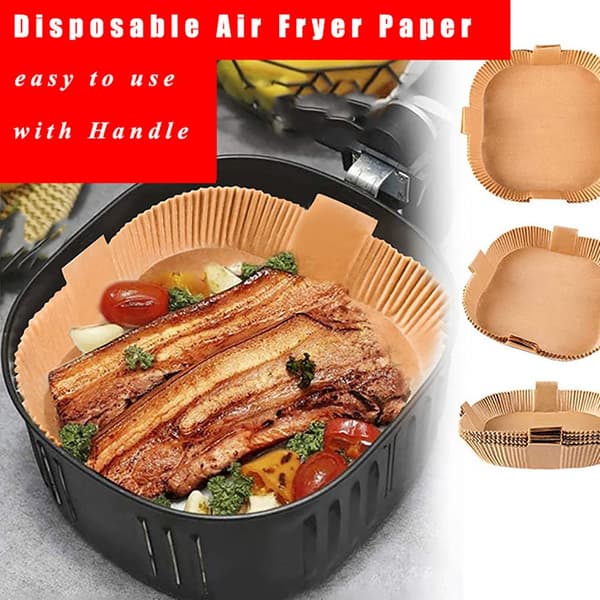 50 stk Air Fryer Papir Engangs Bagepapir