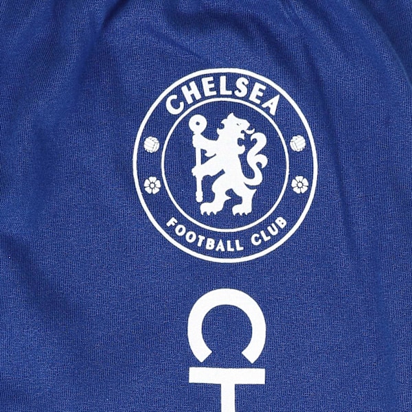 Chelsea FC Pojkpyjamas Långa Sublimering Officiell Fotbollspresent Blå Blue 13-14 Years