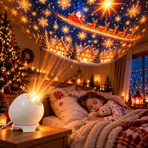 Julmagisk projektionslampa USB interface film projector lamp