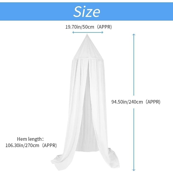 Baby Chiffonhimmel Sengehimmel Legetelt Børneværelse Himmel Højde: 240cm Faldlængde: 260cm green