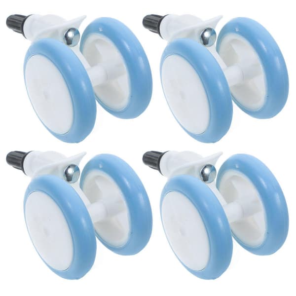 4 Pieces Wheel Universal Walker Wheels Replacement Plastic Rubber Wheels For Baby Stroller Playpen Walker Accessories Multi Multi 9.10X5.60X5.60CM