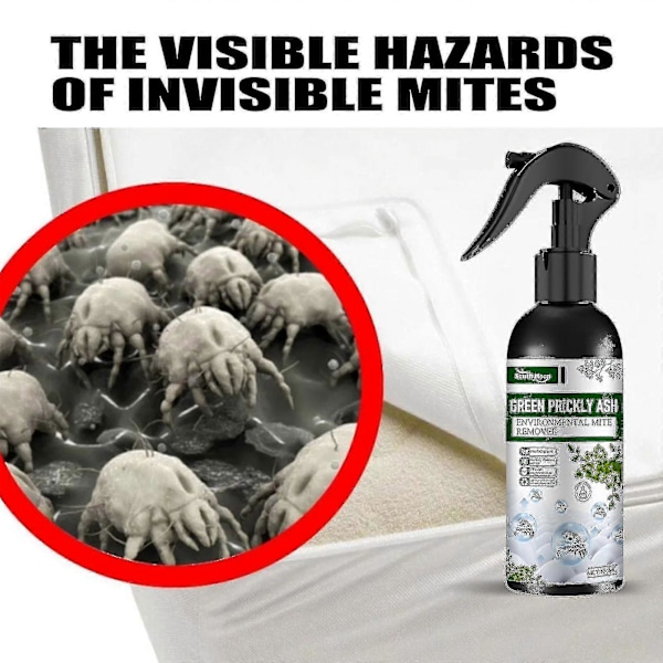 Sängbugs- och dammkvalsterdödare Naturlig Spraybehandling för Madrasser, Överdrag, Mattor, Möbler - Snabbt Utökat Skydd. Säker för Husdjur och Barn