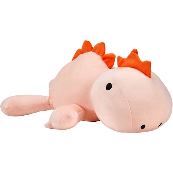 Erittäin pehmeä dinosaurus painotettu pehmolelu, halattava pehmolelu lapsille, söpö ja lämmin pehmotyyny, pinkki 45 cm