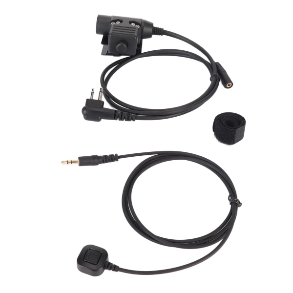 U94 PTT-adapter Push to Talk-knapp Walkie Talkie Militär headsetkontakt Passar för MOTOROLA GP88