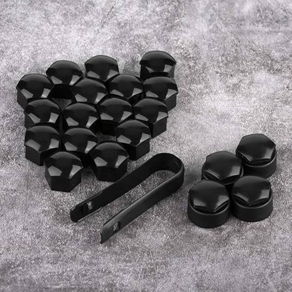 20 pcs 17 mm High-Quality Wheel Nut Covers (4 pcs Locking Nut Caps + 16 pcs Regular)