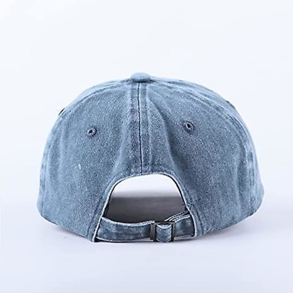 Unisex Cap Bomull Passer Menn Kvinner Vasket Denim Justerbar Pappa Hat