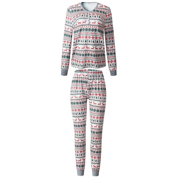 Julpyjamas Matchande Familjepyjamas Set Mamma Pappa Barnkläder Look Outfit Babyflicka Kläder Nattkläder Baby-6M