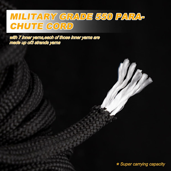 Overlevelsesarmbånd, taktisk paracord-armbånd med smidd rust{EE}