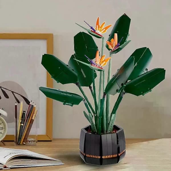 10289 Växtserie Paradisfågelblomma Konstgjord Blomma Heminredning{EE}