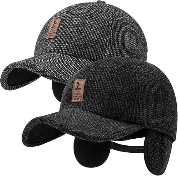 Vinterlue for middelaldrende og eldre, uformell baseballcaps for høst og vinter-FA12-