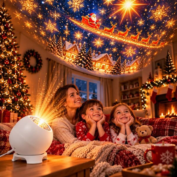 Julmagisk projektionslampa USB interface film projector lamp