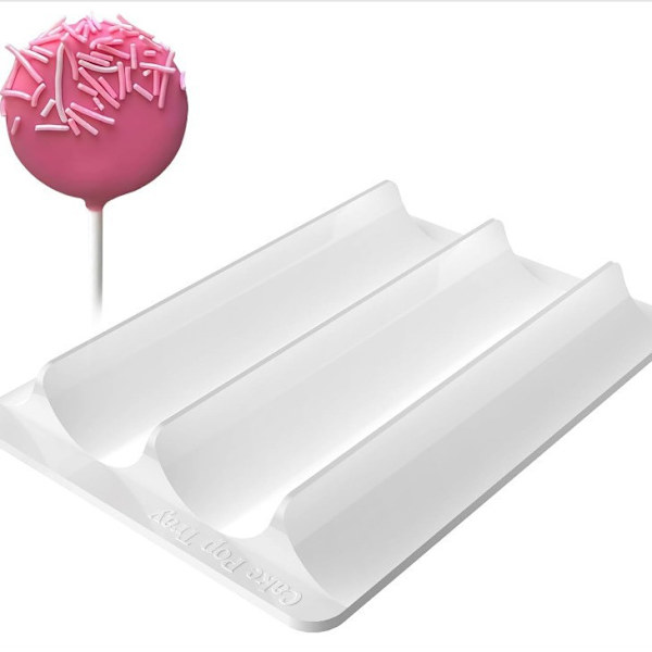 Nytt rundt kakeformsett med brett{EE} White tray