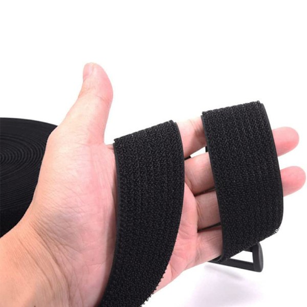 10m x 25mm Gjenbrukbare borrelåsstropper, Justerbare kabelbånd{EE}