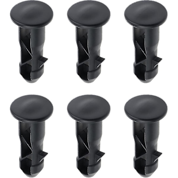 DB 3 Par Hengselbolter Hengselpinner for Søppelkasselokk Beholder for å Passe 240/120/100/60L Utendørs Søppeldunker, 65mm x 18mm, Svart Plast