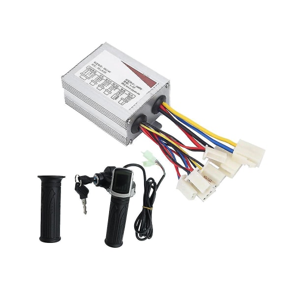 24v 350w Electric Scooter Brushed Controller Motor+throttle Twist Grip Kit For E-bike Electric Scooter Bicycle