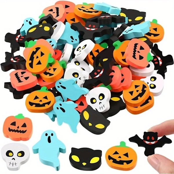 Halloween-leker Simulert Skorpion Horn of Plenty Morsomme Halloween-gaver Bulk Flaggermus Edderkopp Ring Gresskar Spøkelse Flaggermus Liten Spøkelse Strømbil 10 stk tilfeldig 10pcs random Other