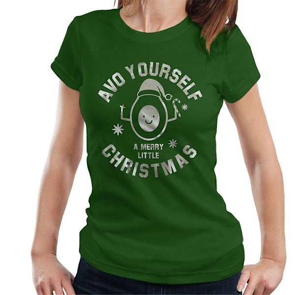 Avo Yourself A Merry Little Christmas Avocado T-skjorte for kvinner