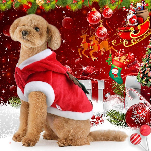 Hund Jul Kläder Kostym, Hundkläder för Små Medelstora Hundar