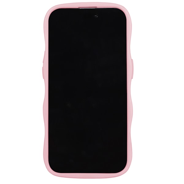 holdit iPhone 15/14/13 Skal Vågig Rosa Transparent