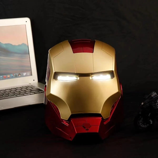 Avengers Legends Iron Man Elektronisk Hjelm Mænd Børn 1:1 Bærbar Iron Man Hjelm Knap Kontrol Deformeret Cosplay Rekvisitter Gaver{ee}