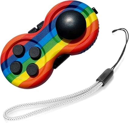 (Graffiti + Rainbow) 8 Functions Fidget Toy Cube Controller Stress P