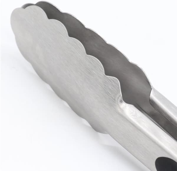 2-delt sæt køkkentænger i rustfrit stål til madlavning, grillning og servering med skridsikkert greb 27 cm og 33 cm sort