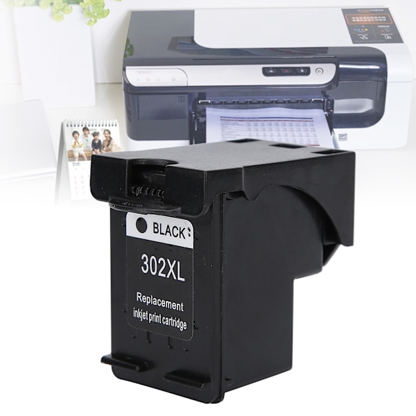 HP302 Ej Påfyllningsbar Bläckpatron för DeskJet1110 1115 2130 2135 3630 3830 OfficeJet 465 Svart