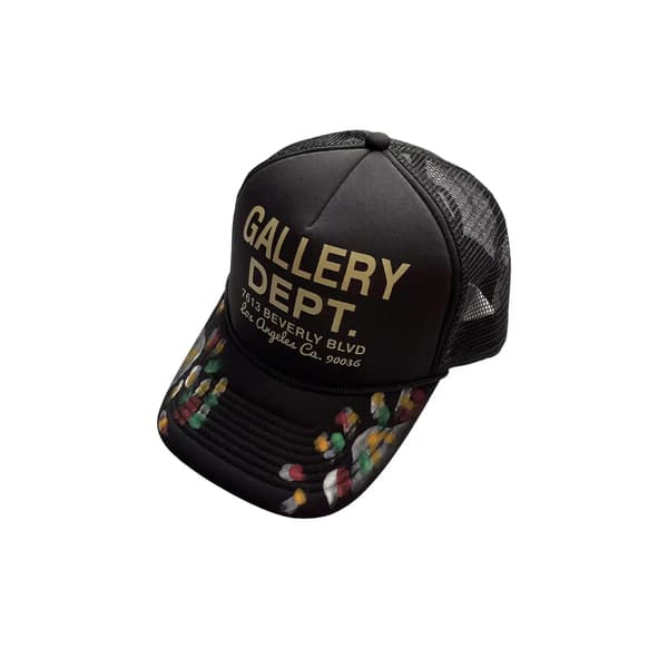 GALLERY DEPT Grafitti Letter Baseballcaps Black A