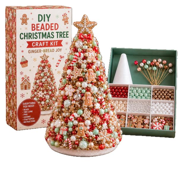 DIY-pärlset för julgran – pysselkit för barn och vuxna DIY Beading Kit Halloween Tree G Version - Monster