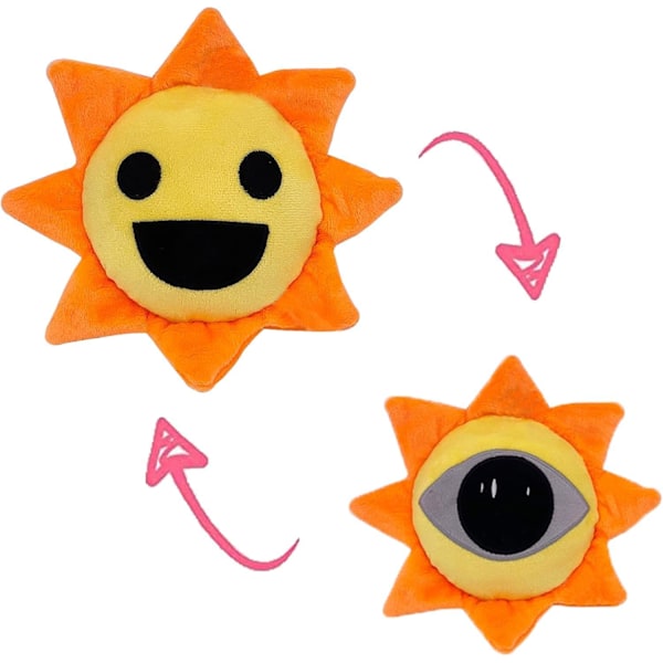 Sprunki Spelplysch, Sprunki Leksaker Plysch, Mjuk Fylld Djur Kudde Dock Jul Födelsedagspresenter för Vuxna Barn (Orange Gul)