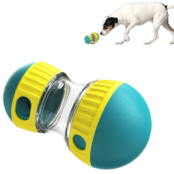 Hundesnackbold - Interaktiv Langsom Foderdispenser - Puslespilslegetøj til Hunde Katte - Justerbart Foderudløserlegetøj Colour One size