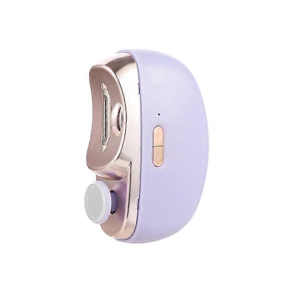 2 i 1 Automatisk Elektrisk Nagelklippare Trimmer Nagelsax med Lampa för Barn och Vuxna Purple
