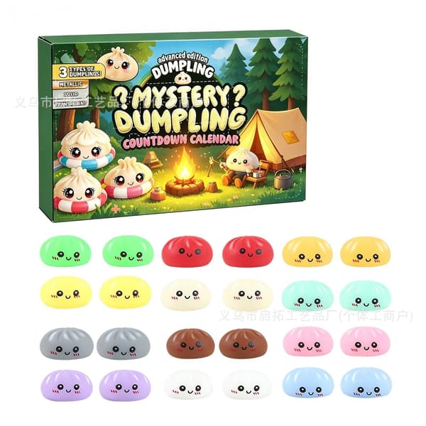 Maltose Squishy Dumpling Fidget Blind Box – Stressaflastende Klemmelegetøj til Voksne 5