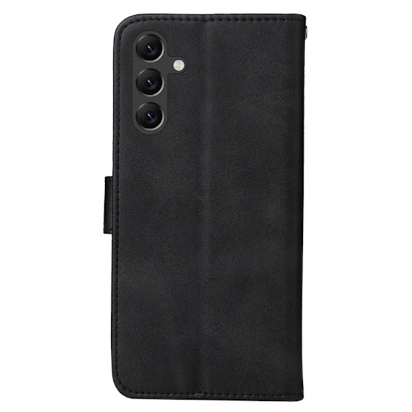 SKALO Samsung A15 5G PU-Läder Plånboksfodral - Flera färger Black Svart