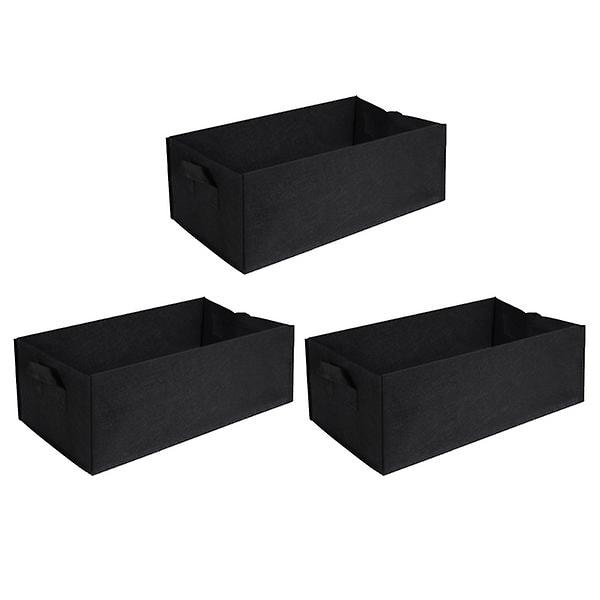 stk Planteposer Rodkontrolpose Gallon Plante Blomst Planteskolepose Pose Sort 30X60CM Sort Black 30X60CM