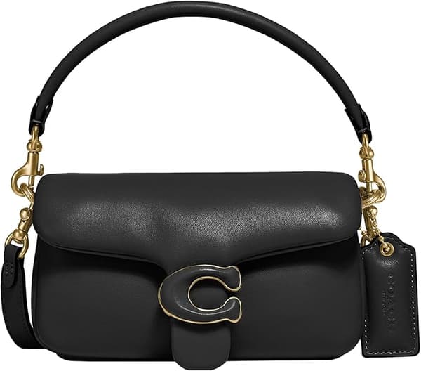COA Leather-Clad C-Closure Pillow Tabby Shoulder Bag