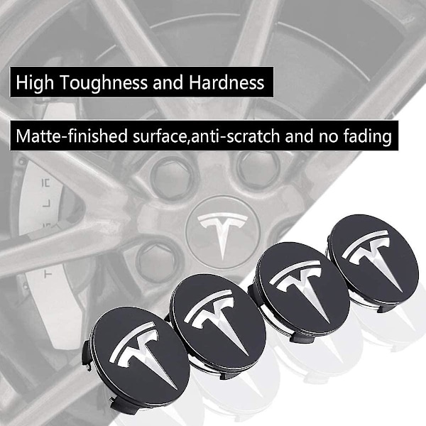 Tesla Navkapsler Sett Hjulmutterbeskyttelse Senter Modifikasjonshette For Model Y Model 3 Model S Model X
